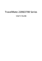 Acer TravelMate 2200 TravelMate 2200 / 2700 User's Guide