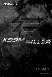 ASRock Fatal1ty X99M Killer User Manual