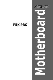 Asus P5K Pro User Manual