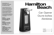 Hamilton Beach 76510 Use and Care Manual
