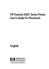 HP Deskjet 930/932c (English) Macintosh Connect * Users Guide - C6427-90071