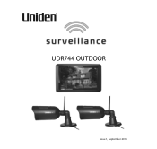 Uniden UDR744 English Owner's Manual