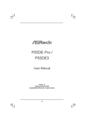 ASRock P55DE3 User Manual