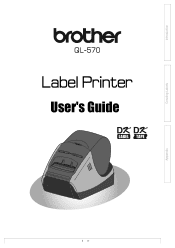 Brother International QL 570 Users Manual - English