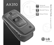 LG AX310 Red Quick Start Guide - English