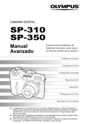 Olympus SP 310 SP-310 Manual Avanzado (Español)