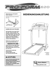 ProForm 620 Treadmill German Manual