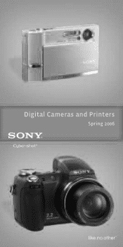 Sony DSC-T30/B Digital Cameras and Printers Pocket Guide Spring 2006