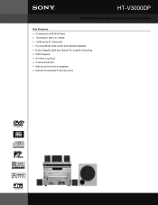 Sony HT-V3000DP Marketing Specifications