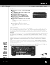 Sony STR-DA5200ES Marketing Specifications