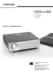Toshiba TDP TW90 Brochure