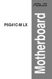 Asus P5G41C-M LX User Manual