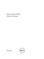 Dell Latitude E5540 Dell  Owners Manual