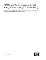 HP 6400/8400 HP StorageWorks Enterprise Virtual Array Release Notes (XCS 09531000) (5697-0463, April 2010)