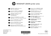 HP Designjet L26500 HP Designjet L26500 Printer series - Add a new substrate type - English