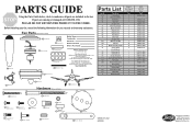 Hunter 24852 Parts Guide
