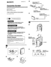 Sony TCM-20DV Operating Instructions  (primary manual)