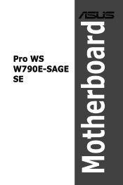 Asus Pro WS W790E-SAGE SE Users Manual English