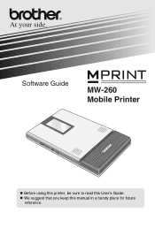 Brother International MW-260 Software Users Manual - English