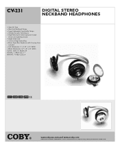 Coby CV-231 Specsheet