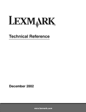 Lexmark 12L0103 Technical Reference