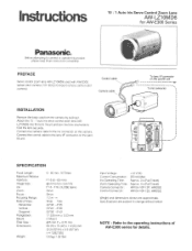 Panasonic AWLZ10MD AWLZ10MD User Guide