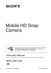 Sony MHS-CM1/V Instruction Manual