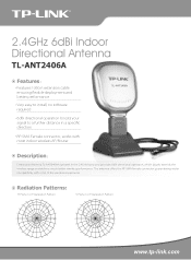 TP-Link TL-ANT2406A Specifications