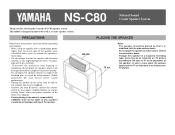 Yamaha NS-C80 Owner's Manual