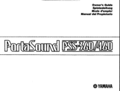 Yamaha PSS-360 Owner's Manual (image)