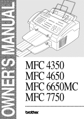 Brother International MFC 4350 Users Manual - English