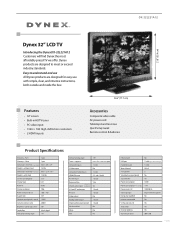 Dynex DX-32L221A12 Information Brochure (English)