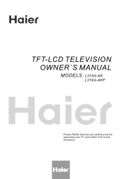 Haier L37A9-AK User Manual