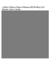 HP W1858 User Guide - w185, w185q LCD Display