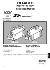 Hitachi DZ-MV380A Owners Guide
