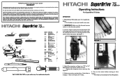 Hitachi W6VB3SD Operating Instructions