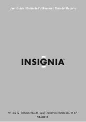 Insignia NS-LCD15 User Manual (English)