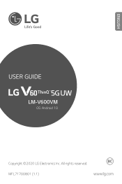 LG V60 ThinQ 5G UW Owners Manual