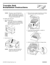 Oki C9650dn Transfer Belt Installation Instructions