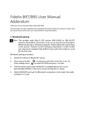 Philips B97/37 Addendum User Manual