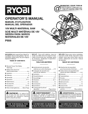 Ryobi P555 Operation Manual