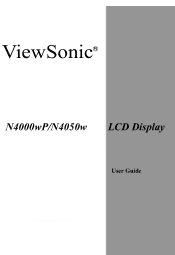 ViewSonic N4050W User Manual