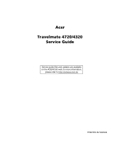 Acer TravelMate 4320 TravelMate 4320/4720 and Extensa 4220/4620 Service Guide