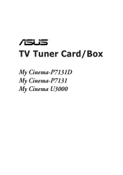 Asus My Cinema 7131 Hybrid My Cinema 7131 Dual User''s Manual for English Edition