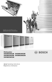 Bosch SHSM63W52N Instructions for Use