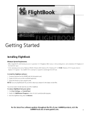 Garmin GPSMAP 296 FlightBook Quick Start Guide