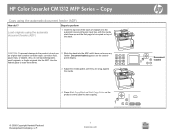HP Color LaserJet CM1312 HP Color LaserJet CM1312 MFP - Copy Tasks