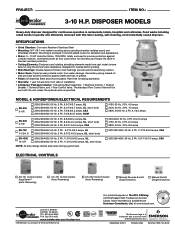 InSinkErator Model SS-300 Specifications