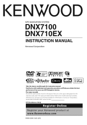 Kenwood DNX7100 Instruction Manual