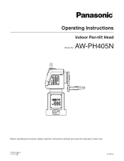 Panasonic AW-PB504 Operating Instructions